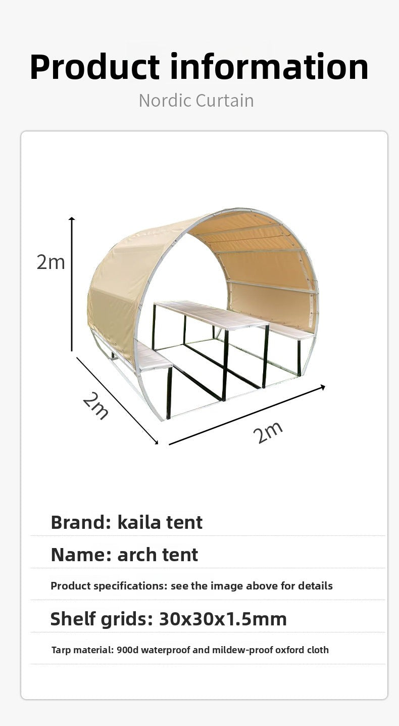 Outdoor Arch Tent Scenic Park Check-in Seat Tent Homestay Tourist Resort Leisure Pavilion Tent