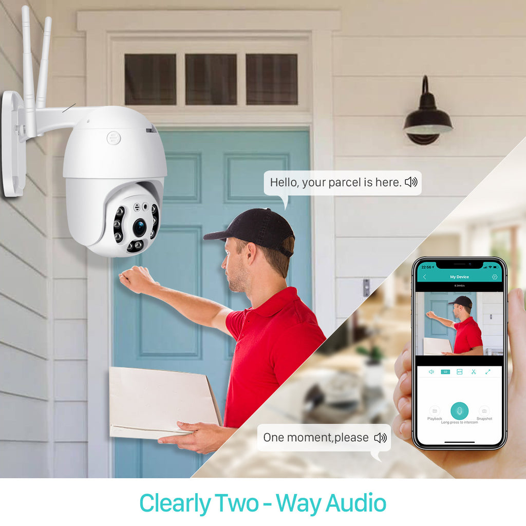 A6Outdoor Wireless Surveillance Camera WiFi Network PTZ Surveillance Camera High Definition Outdoor Waterproof Dome Camera