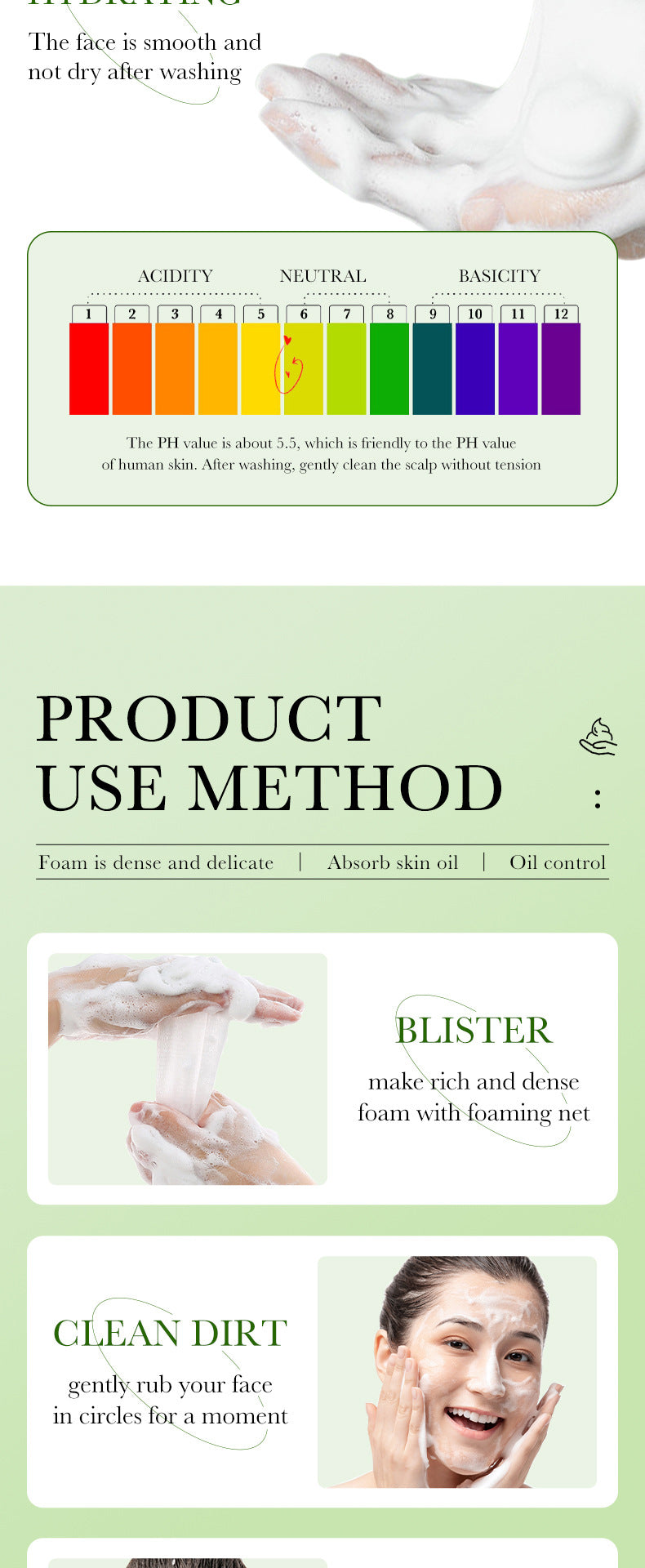 Bamboo Charcoal Facial Cleanser100gZOZU Deep cleansing refreshing non-greasy facial cleanser cross-border wholesale