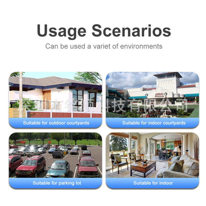 V380Three-eye Solar Surveillance Camera Three-screen wireless network outdoor waterproof4G Surveillance Camera