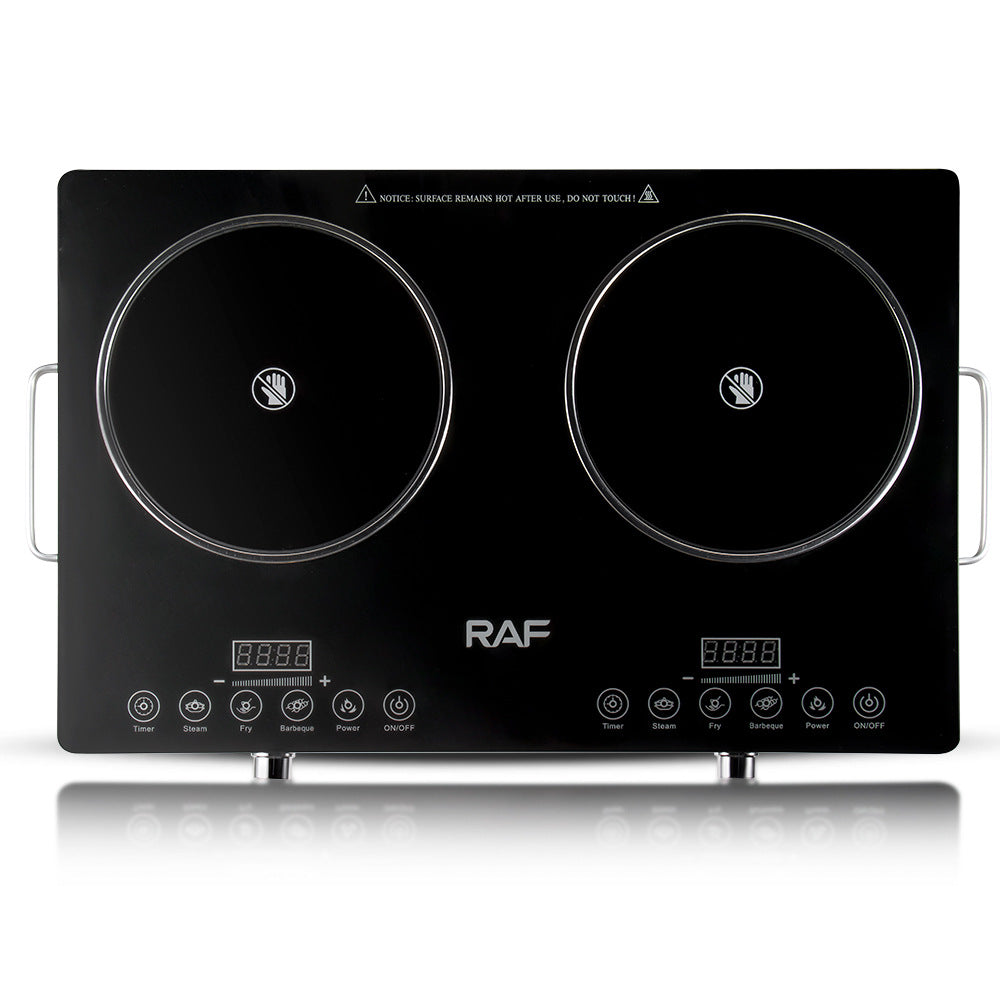 RAF European-style Household High-power Intelligent Electric Stove Double Stove Multi-function Stir-frying Energy-saving Induction Cooker R.8050