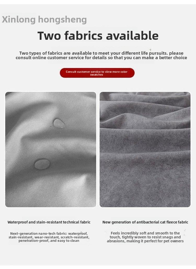 Italian Minimalist Sailboat Sofa Light Luxury Home Living Room Large Sofa Rental House Small Apartment Straight Row Fabric Sofa