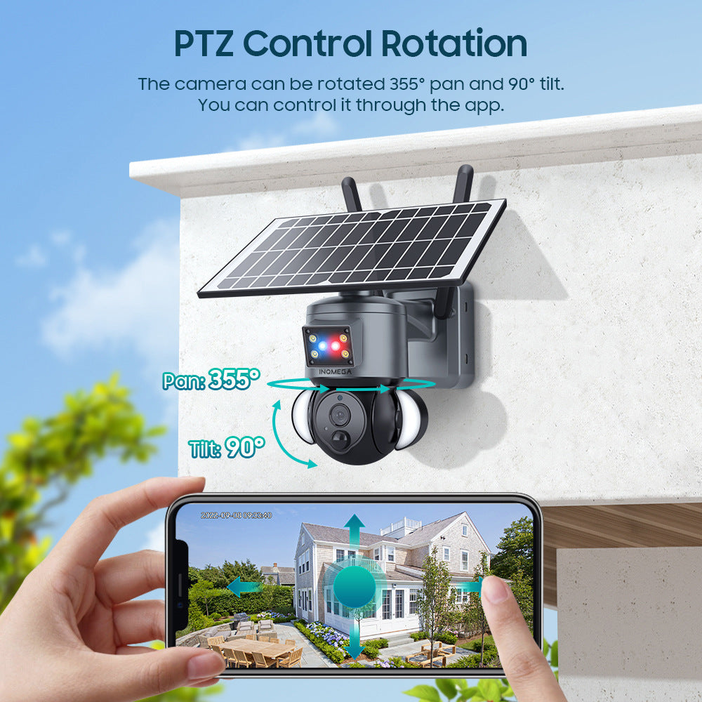 Popular 4G Solar-powered Camera Wireless WIFI Surveillance Camera Hd3MP Lighting Monitoring