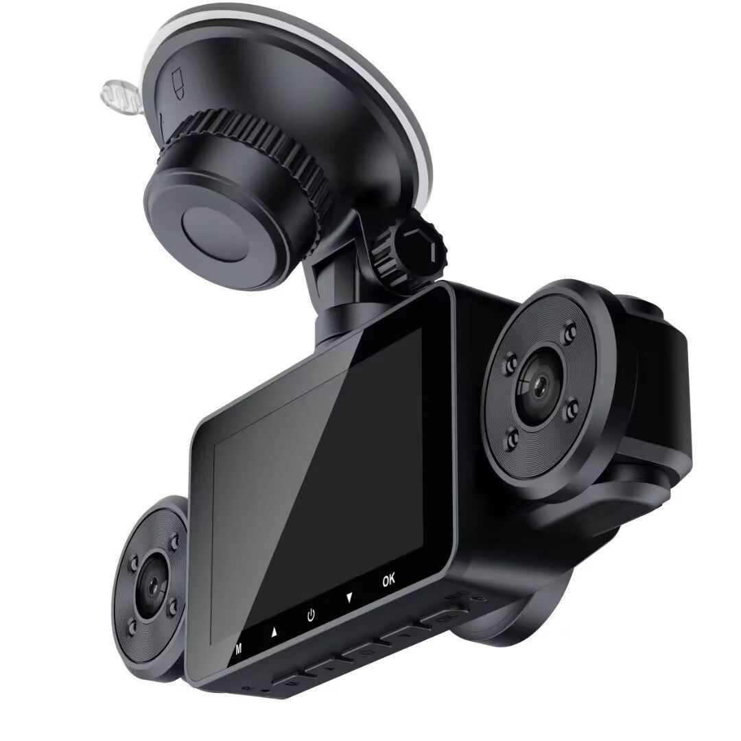 New S21Driving Recorder with Rearview Camera4Record in HD1080P Infrared Night Vision3Inch Large Screen