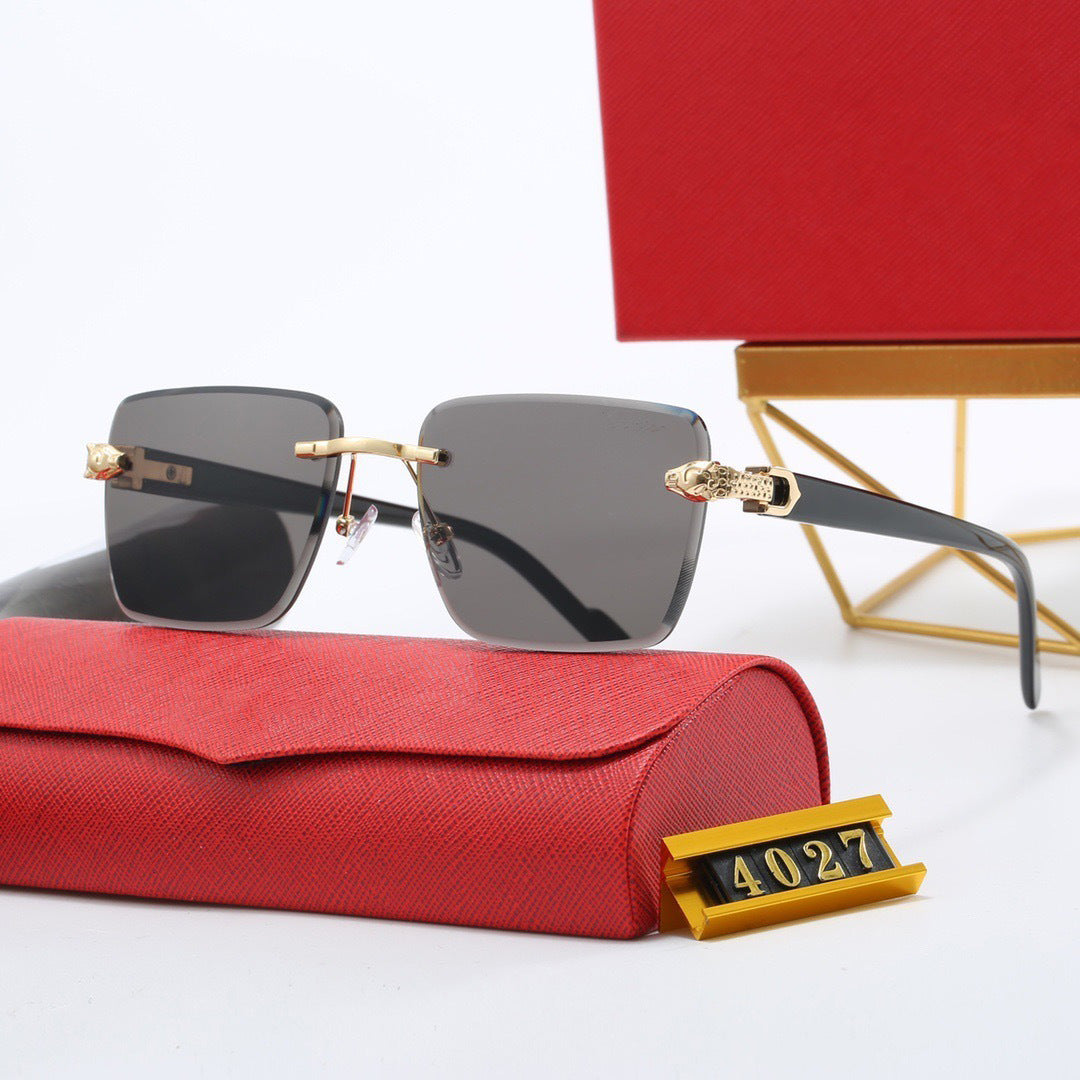European and American Style Sunglasses Metal Sunglasses for Women Fashion UV Protection Outdoor Street Style Slimming