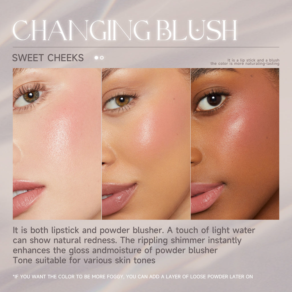 SHELOVES Temperature Changing Blush Stick PH Blush Stick Blush Cream Natural Nude Makeup Rouge Blush