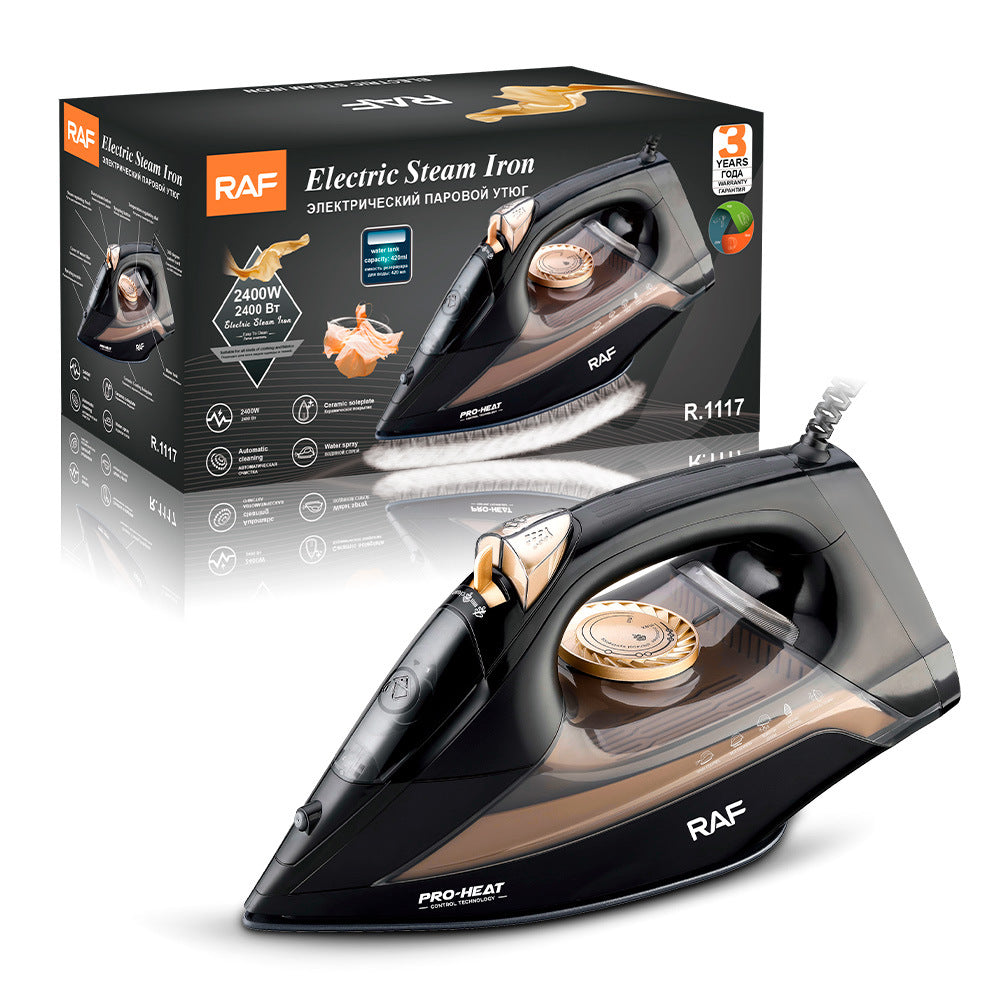 RAF European Standard Steam Iron Portable Ironing Machine Three-speed temperature-adjustable pressure-type high-power electric iron