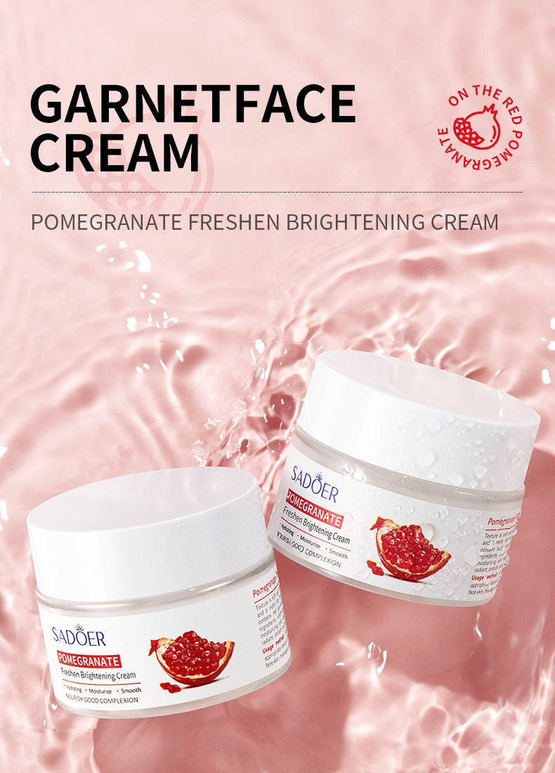 Red Pomegranate Skincare Set SADOER Hydrating Moisturizing Cleansing Nourishing  Wholesale