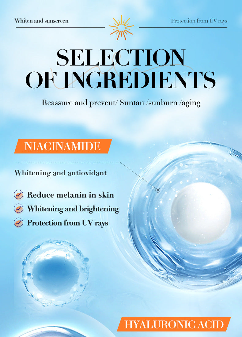 Sunscreen Whitening Essence50mlSADOER Refreshing and Non-Greasy Sunscreen Essence Cross-Border Wholesale