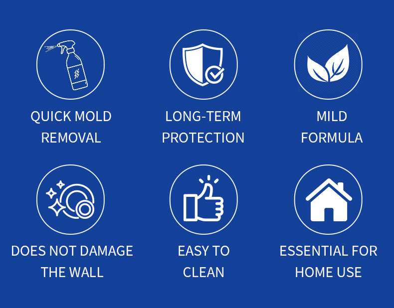 Mildew Remover for Walls, Household White Wall Tile Grout Mildew Remover Spray, Wall Mold Spot Cleaner
