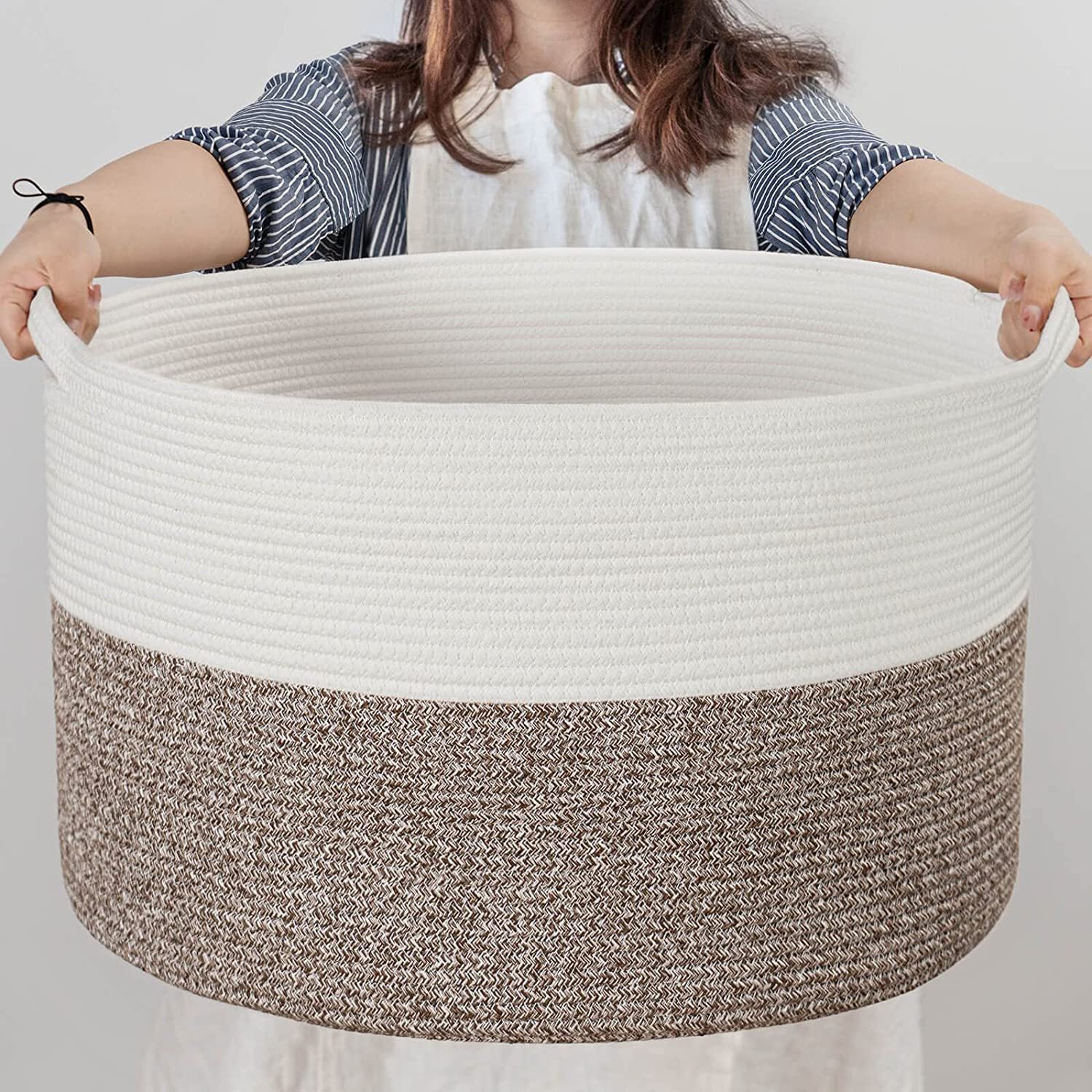 Woven Storage Basket Laundry Basket Dirty Clothes Basket Miscellaneous Children's Toy Organizer Foldable
