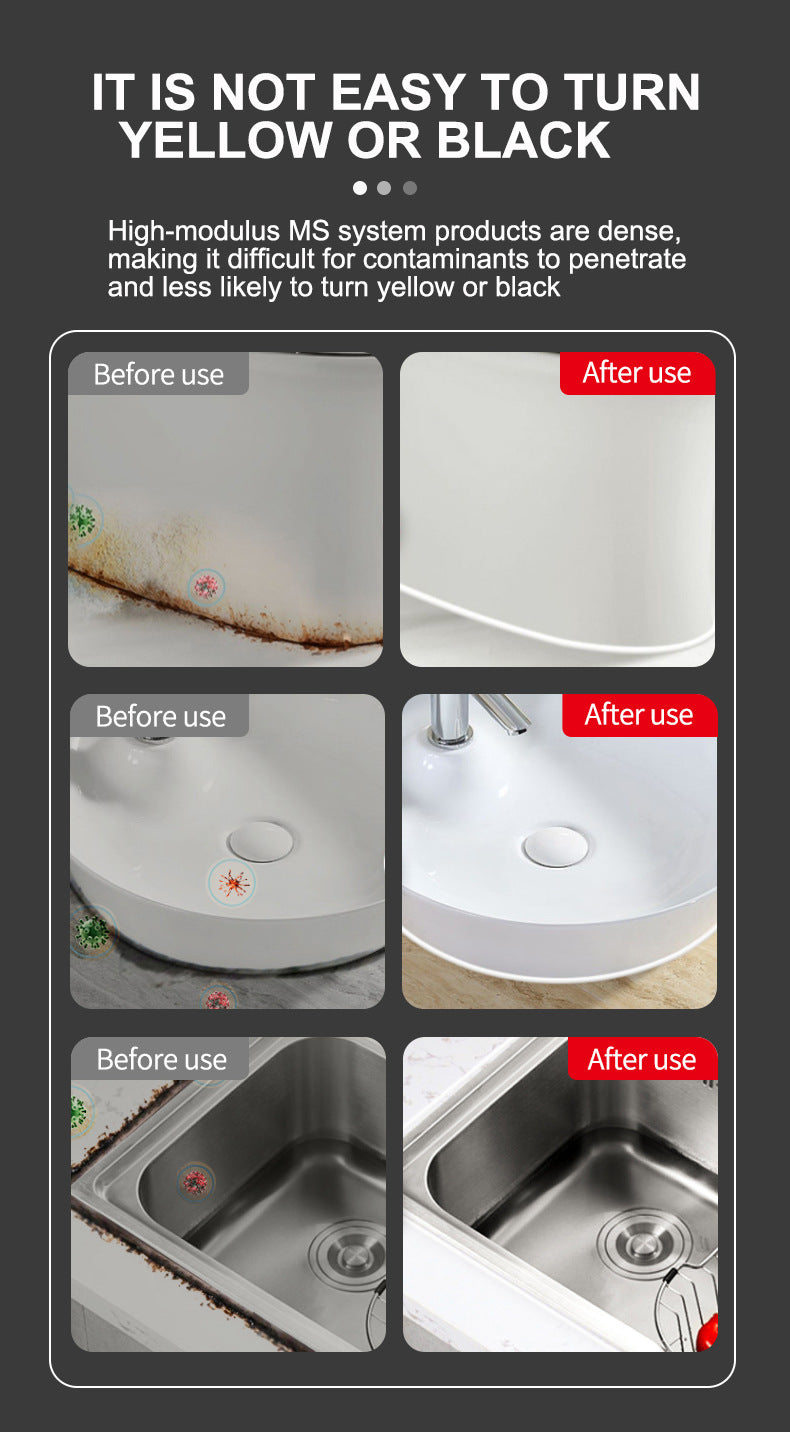 Plastic Steel Mud Kitchen Bathroom Sealant Toilet Countertop Basin Sink Edge Filling Leak Repair Glue Grouting Wall Tile Waterproof