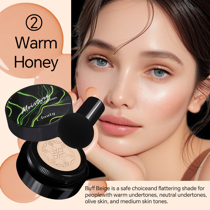 Genuine Air Cushion BB Cream Waterproof Concealer with Makeup Brush and Puff CC Cream Four-Piece Set20g*3Version