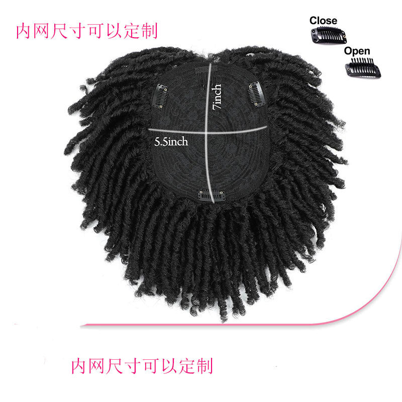 61 Inch Synthetic Hair African Wig Crochet Hair Block dreadlock Tongqu100g Black dreadlocks stuck directly on top of the head