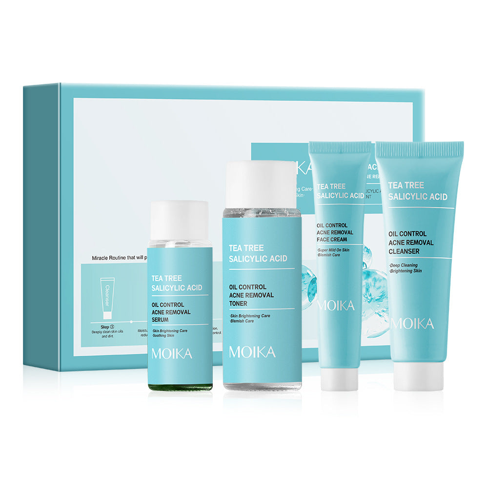 Specialized Full Salicylic Acid Acne Treatment Kit In Stock Wholesale Tea Tree Oil Control4Set
