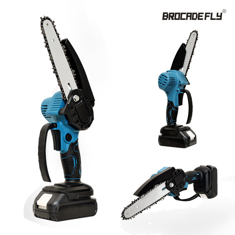 Garden Cordless Mini Chainsaw Garden Logging Electric Saw Lithium Battery4/61-inch Mini Saw Single Handheld Electric Chain Saw