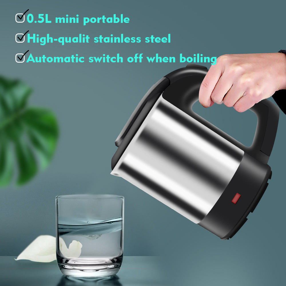 European Standard Stainless Steel Electric Kettle Manufacturer Wholesale Hot Water Kettle/Electric Kettle/The kettle automatically shuts off when boiling water0.5L