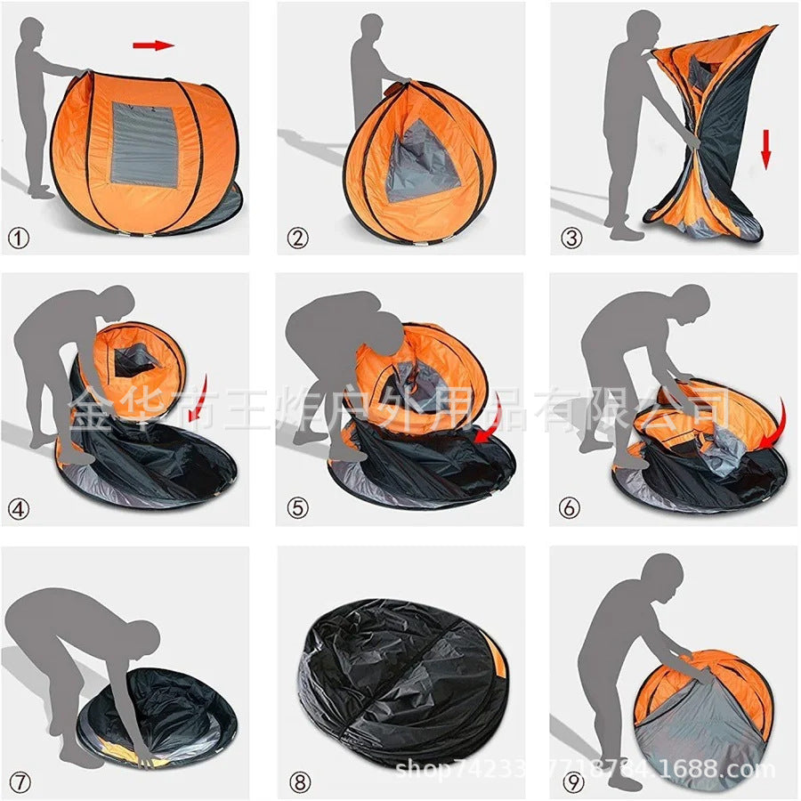 Fully Automatic Hand Throw Quick Open Tent Indoor Children's Tent Camping Windproof Rainproof Sunproof Tent