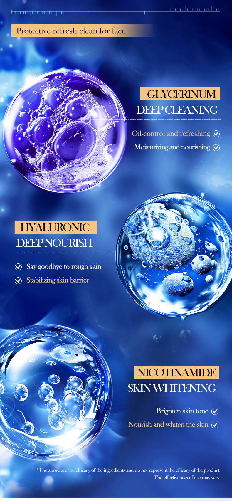 Cross-border Triple Collagen Facial Cleanser100g  Deep Cleansing Facial Cleanser Export Manufacturer Wholesale