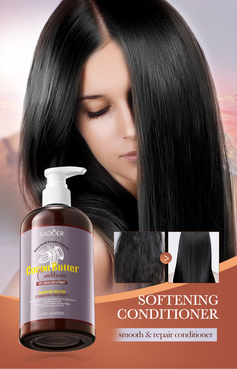 Cocoa Oil Smooth Conditioner SADOER Repair and Nourish Hair Conditioner Cross-Border Wholesale
