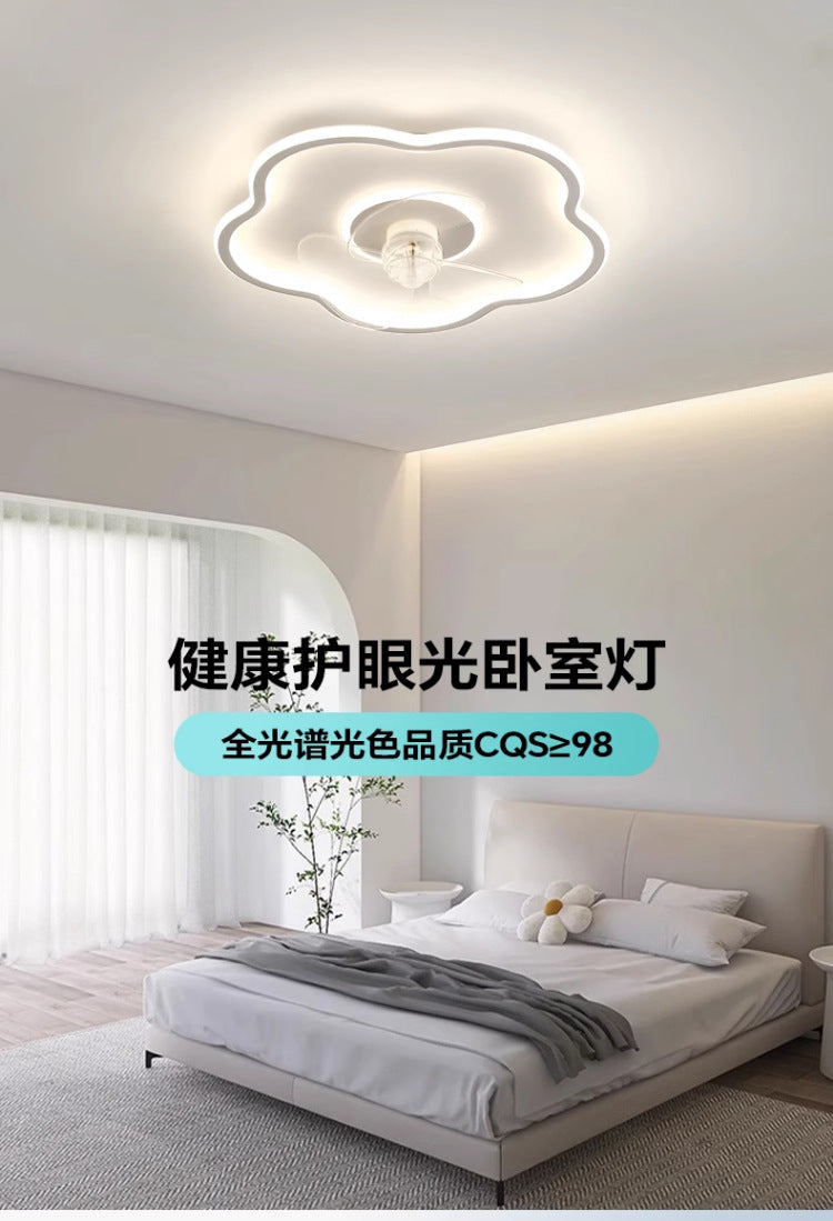Bedroom Dining Room Invisible Ceiling Fan Light Living Room with Fan Integrated Light Tmall Smart Ultra-thin Ceiling Fan Light Simple