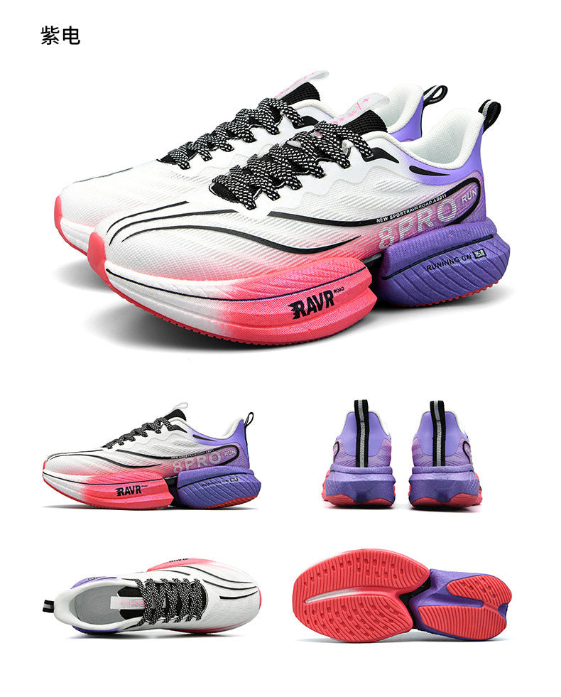 Red Rabbit8pro Carbon Plate Running Shoes Autumn Mesh Ultra-light Breathable Sports Shoes Men and Women Couples All-match Casual Running Shoes