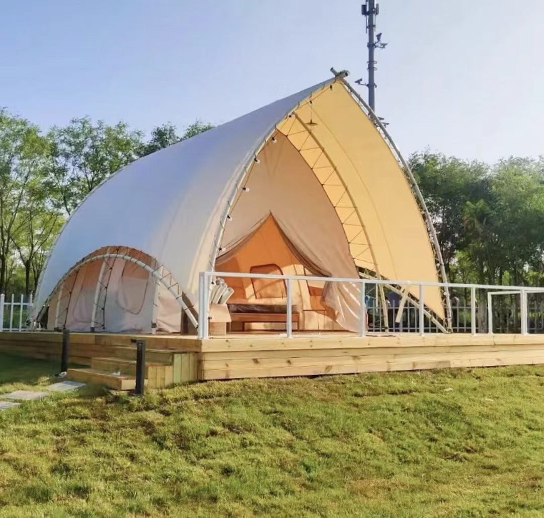 Kale Outdoor Sailing Tent Camp Parent-Child Vacation Scenic Area Double-Layer Insulated Wild Luxury Hotel Homestay Tent Manufacturer