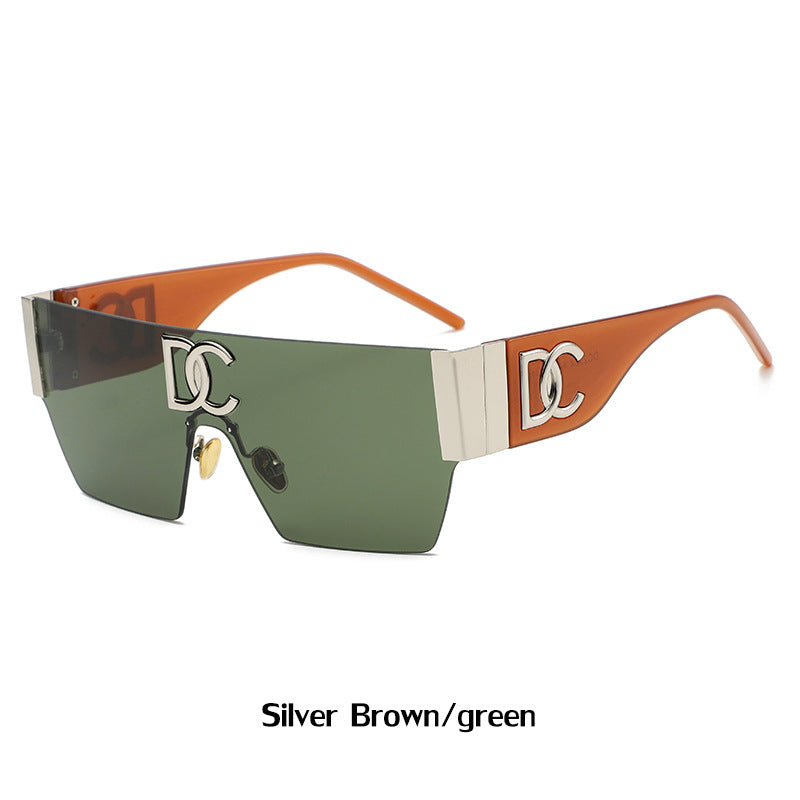 New Outdoor Cycling Sunglasses for Women, High-End Integrated Windproof Frameless Sports Sunglasses