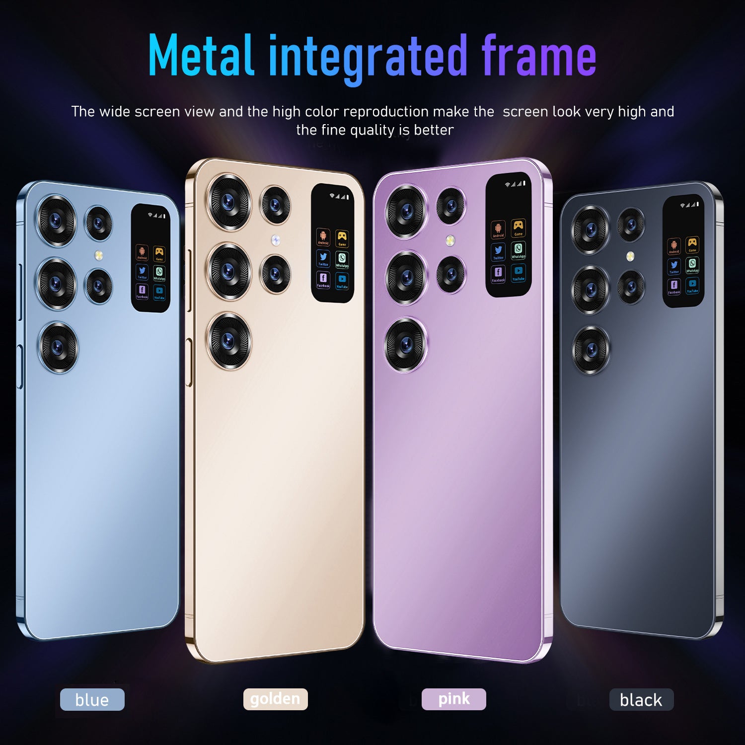 Hot selling product S26 Ultra Android Smart Large Screen Phone16+1T Factory Direct Sales Mobile Phones