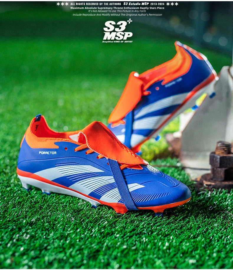 World Cup Football Shoes Men's New Style Grassland Competition AG Spike TF Broken Nails Adult Youth Student Sports Training