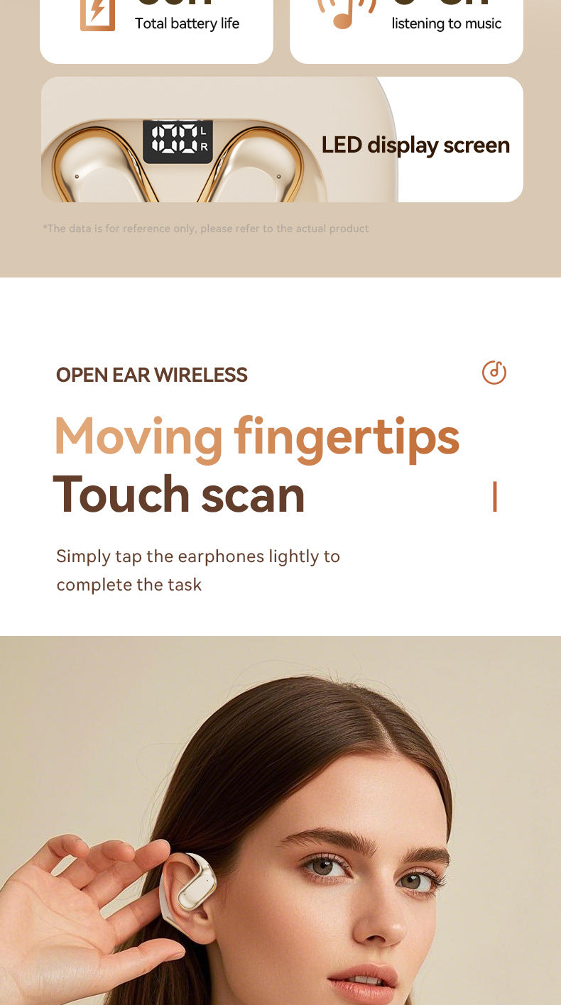 New M115Bluetooth Headset OWS Ear-hook style ultra-long battery life high appearance wireless Bluetooth earphones wholesale