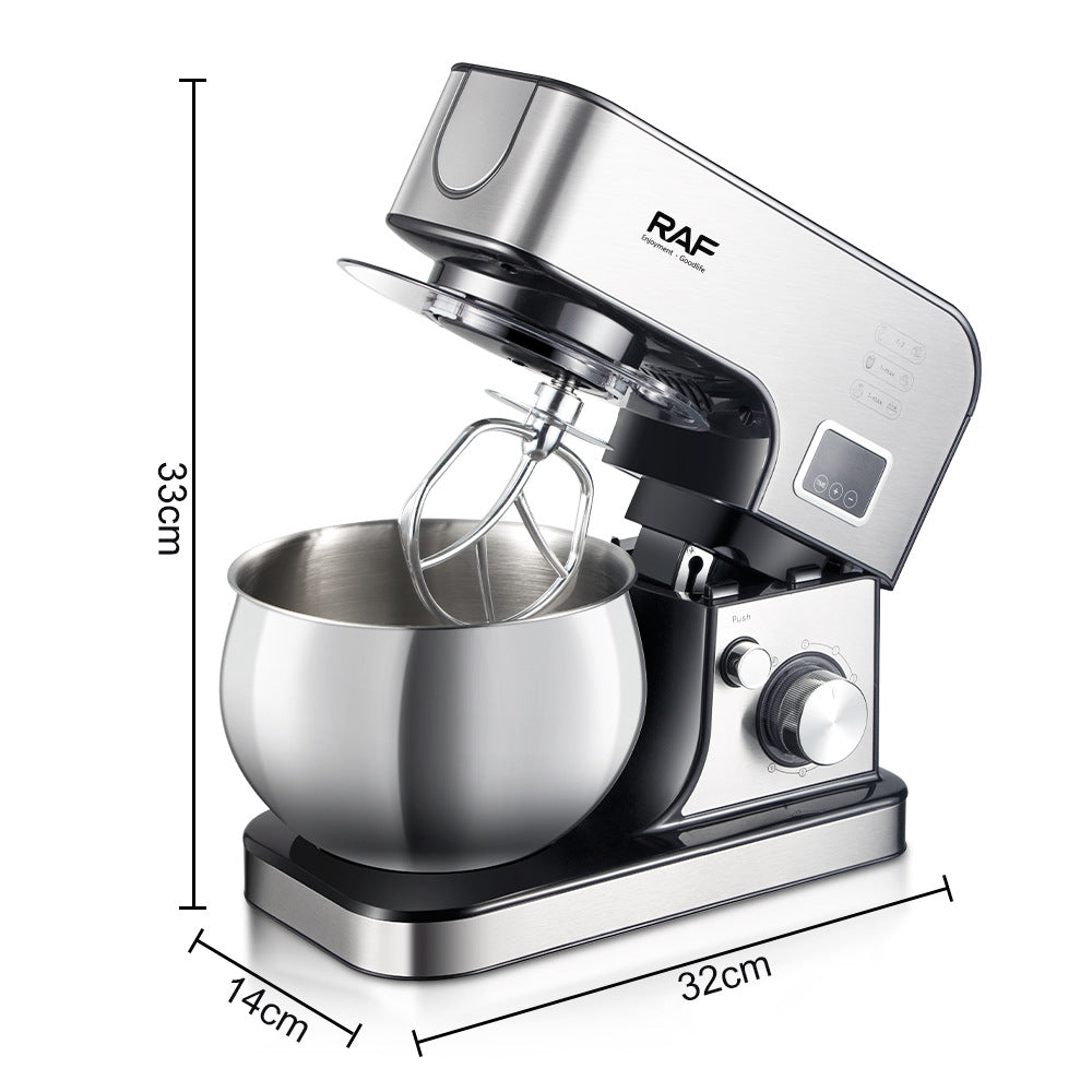 RAF European Standard Chef Machine Dough Mixer Fully Automatic Household Small Multi-Functional Egg Beater Liquid Dough Creamer