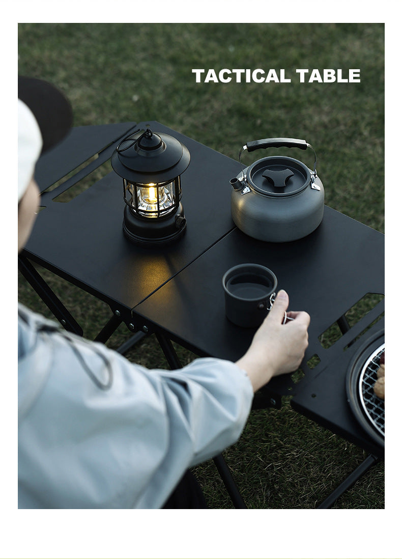 Multifunctional Patchwork IGT Tactical Table Outdoor Portable Folding Table Camping Equipment Splicable Lightweight Table