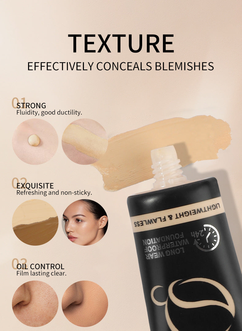 AliExpress Makeup Waterproof Foundation Liquid Acne Scar Dark Circles Concealer Bare Face Primer Yellow Black Skin Foundation Liquid