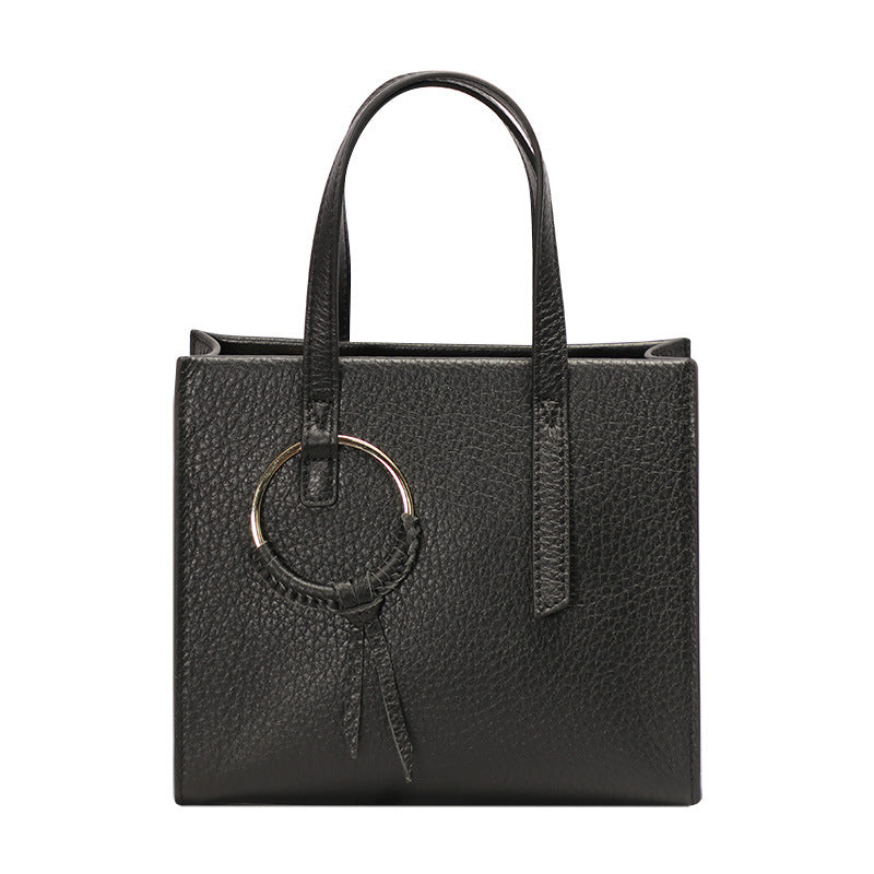 Simple Women's Single Shoulder Handbag Large Capacity Women's Crossbody Bag for Work Commute Cowhide Women's Bag In Stock Wholesale