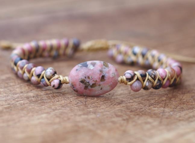 108Pink Quartz Bracelet Lotus Pendant Necklace Bracelet Buddhist Bead Necklace Factory Direct Sale
