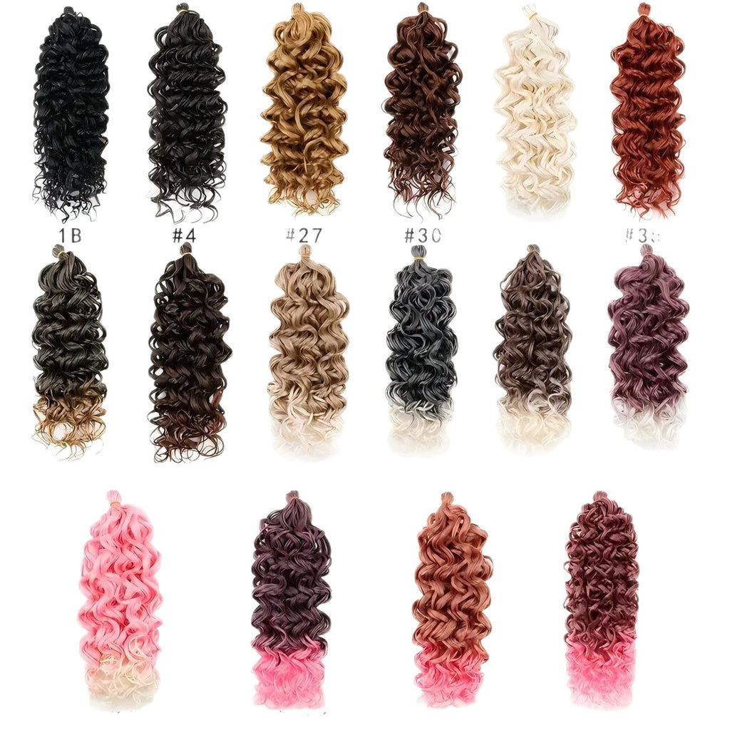 European and American Style Wig Hawaiian Curl Crochet Hair Hawaii Ocean Wave Braiding Hair20in90g