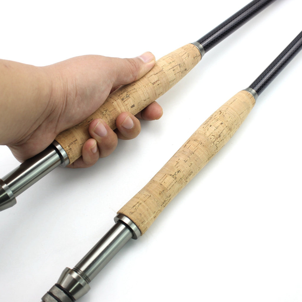 European and American Popular Portable Retractable Fly Rod Carbon Fiber Wooden Handle Fly Fishing Rod Lure Bass Pike Rod