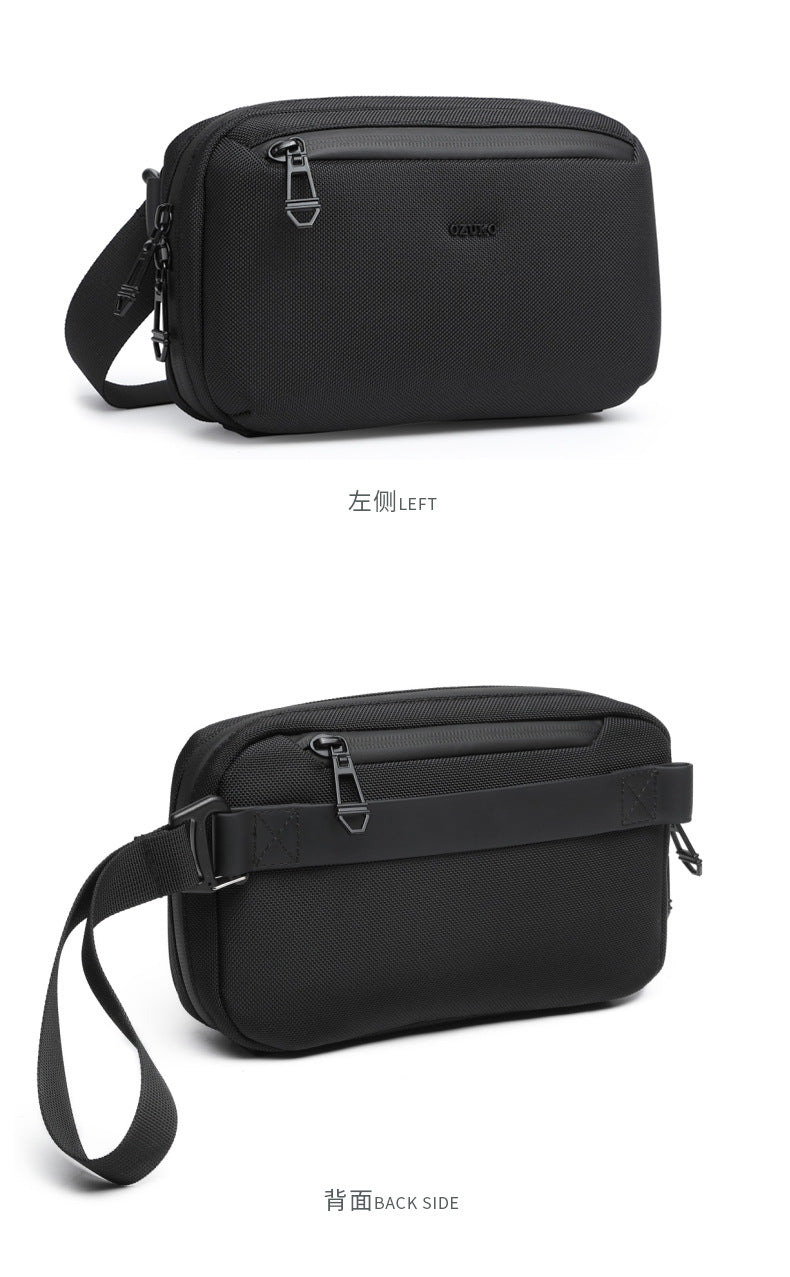 OZUKO Men's Clutch Bag Crossbody Bag Chest Bag High-end Waterproof Multifunctional Trendy Brand Shoulder Bag Organizer Bag