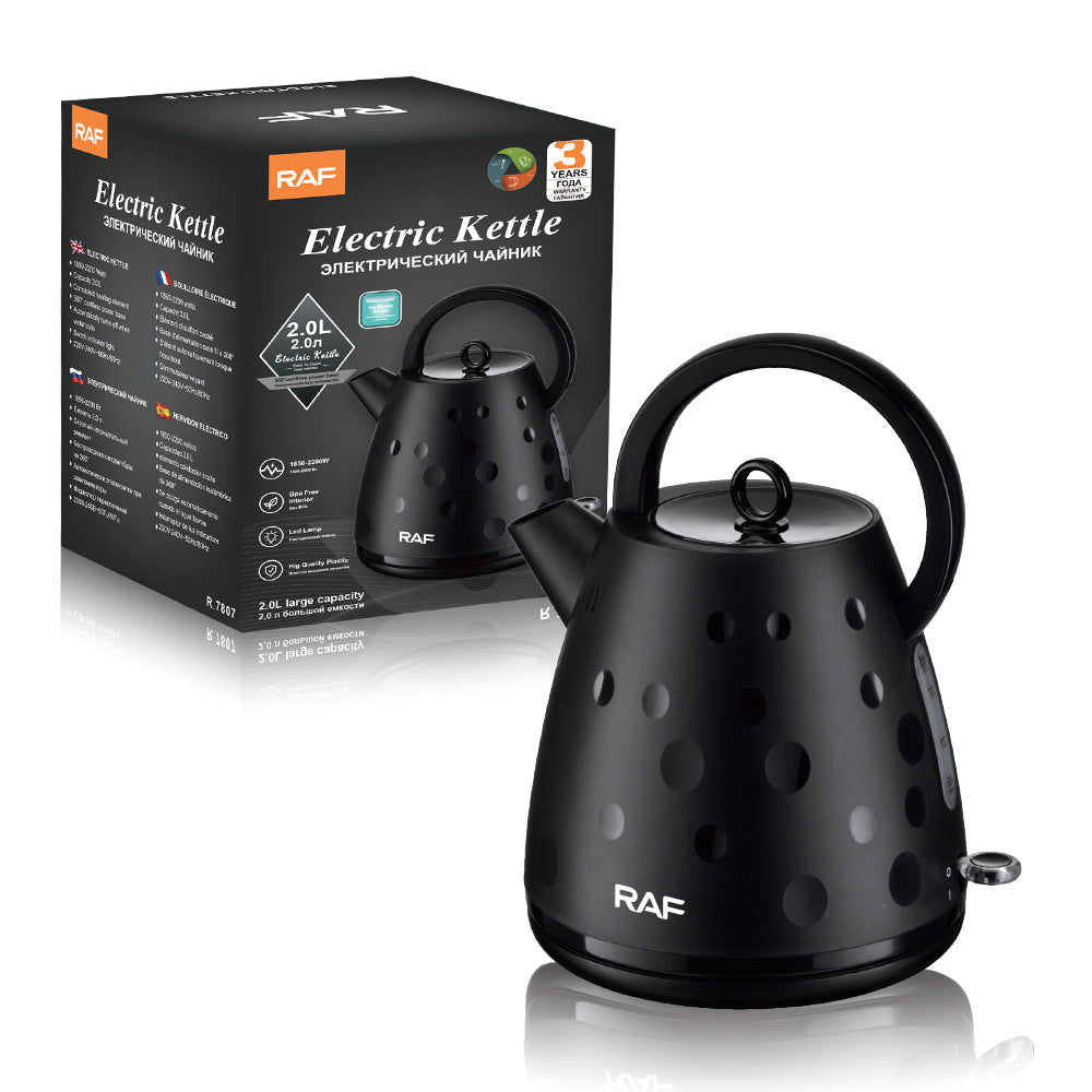 RAF European Standard Stainless Steel2.0L Electric Kettle Automatic Large Capacity Multi-Function Kettle Overheating R.7807