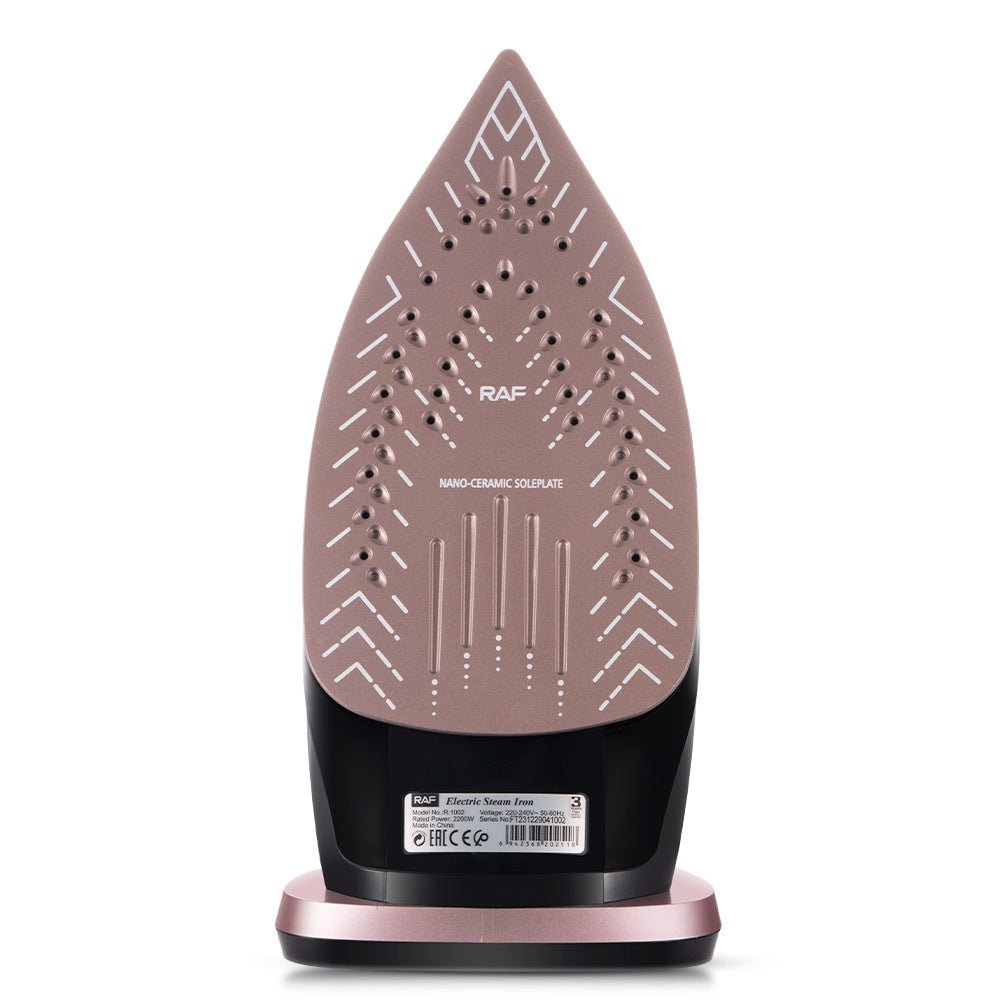 RAF European Standard New Ceramic Floor Electric Iron Hotel Supplies Rose Gold Hot-Selling Electric Iron R.1002