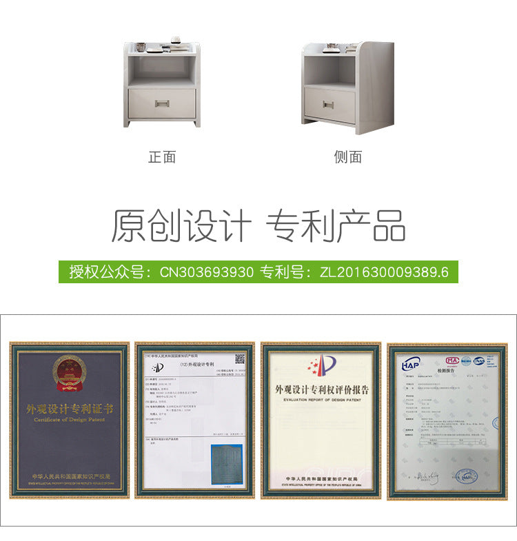 Economical Simple Modern Mini Cabinet Bedroom Bedside Storage Cabinet with Drawers Panel Bedside Table