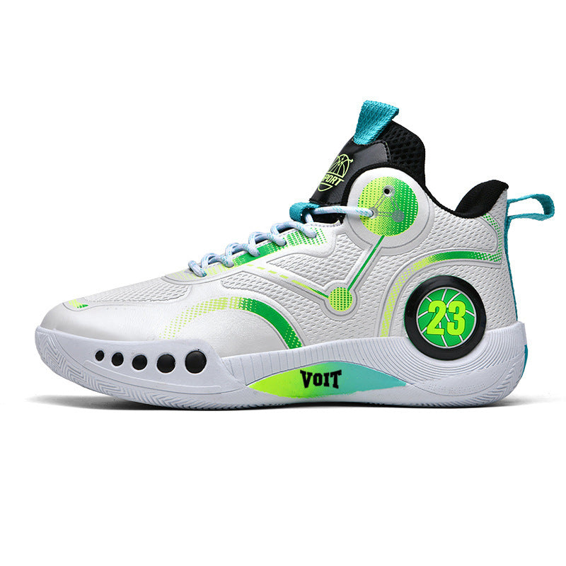 Spring Festival New Couple Casual Basketball Shoes Fashion Combat Boots Wear-resistant Shock-absorbing Campus Student Training Competition Sneakers