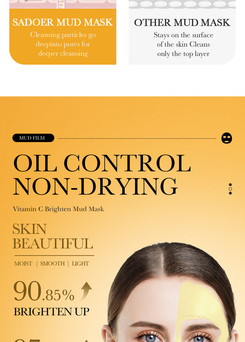 Cleansing Mask BIOAOUA Cucumber Pore Cleansing Smear-On Portable Mud Mask  Foreign Trade Wholesale