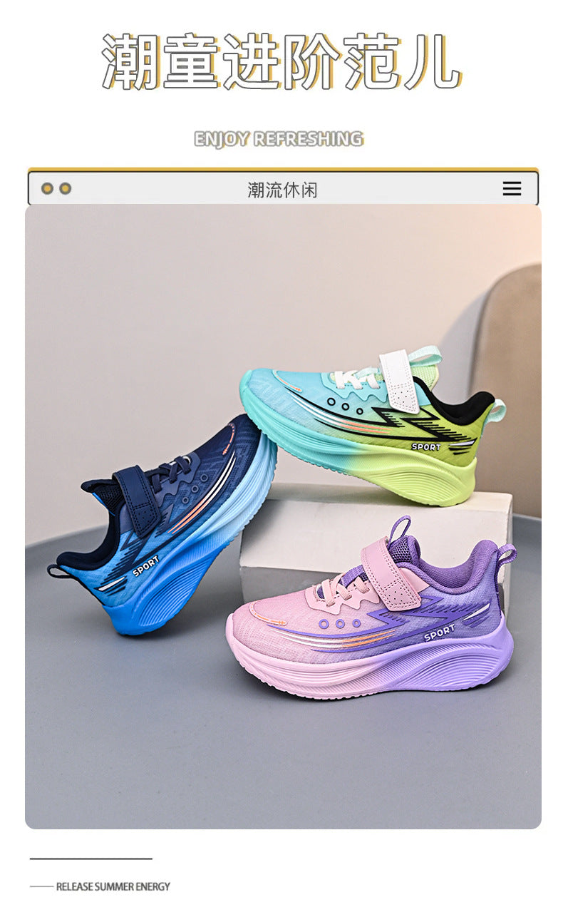 2025Spring New Children's Shoes for Big Kids Lightweight Breathable Boys' Sports Shoes Children's Casual Versatile Girls' Running Shoes