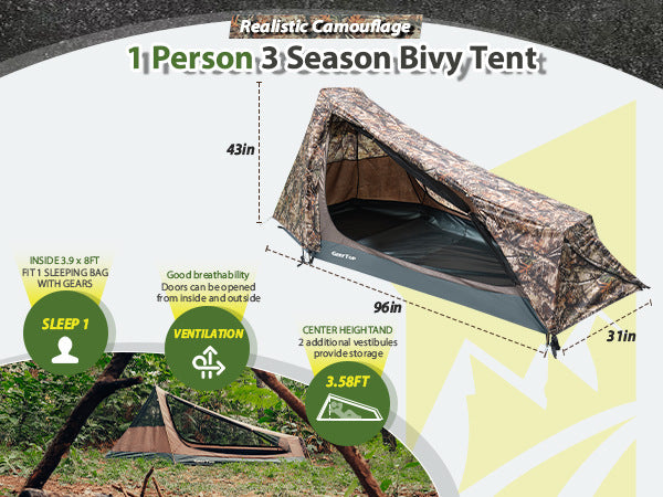 Single Tent Outdoor Camping Double Layer Tent Waterproof Pyramid Tent camping tent