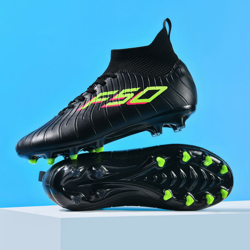 Manufacturer's New Football Shoes with Broken Nails for Men TF Long Spike Football Training Shoes Rubber Short Spike Large Size Student Football Shoes