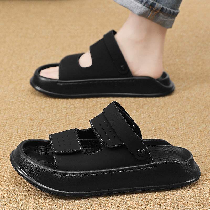 Men's Sandals2025Summer New Men's Dual-use Sandals for Outdoor Wear and Driving, Soft Sole Beach Shoes, Trendy Fashion Non-slip