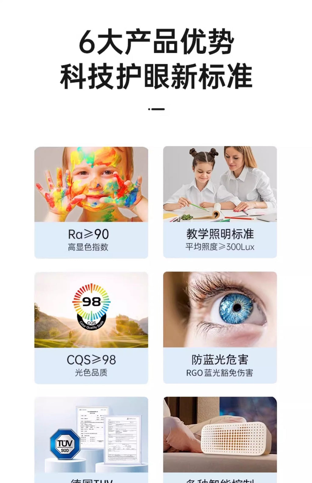 Shaking Head Fan Light Bedroom Ceiling New Ultra-Thin Cloud Light Children's Room Light360Eye Protection Smart Ceiling Fan Light