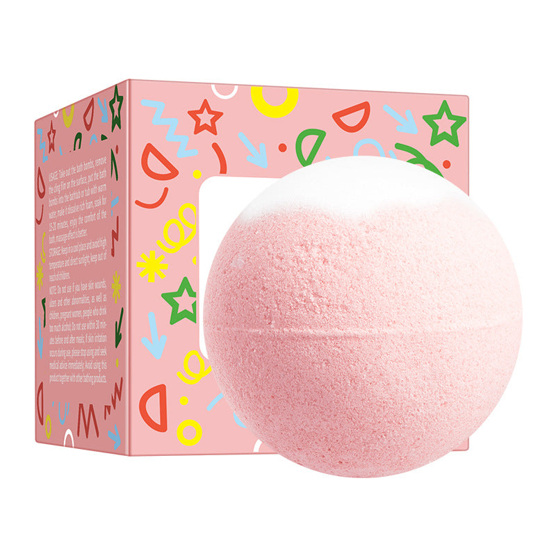 Rose Bath Salt Balls SADOER Deep Cleansing Body Universal Bath Ball Cross-Border Foreign Trade Wholesale